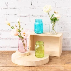 Glass Mason Jar Medium Clear (8.5x13.5cmH)