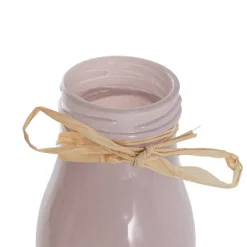 Glass Milk Bottle Solid Glossy Nude (6cmDx15.5cmH)
