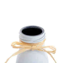 Glass Milk Bottle Village Collection White (6cmDx15.5cmH)