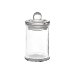 Glass Mini Metro Jar with Lid Clear (6Dx11.5cmH)