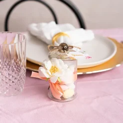 Glass Mini Metro Jar with Lid Clear (6Dx11.5cmH)