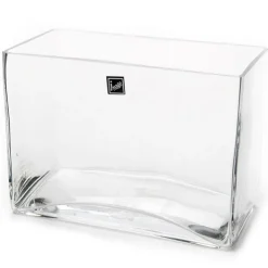 Glass Rectangle Vase Clear (20x10x15cmH)