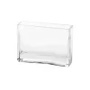 Glass Rectangle Vase Clear (5x15x15cmH)