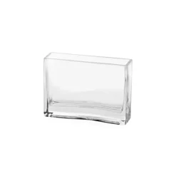 Glass Rectangle Vase Clear (5x15x10cmH)