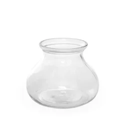 Glass Rosy Posy Vase Clear (15.3DX12.2cmH)