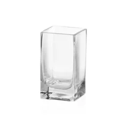 Glass Square Tank Vase 10cm Clear (10x10x15cmH)