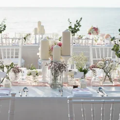 Glass Square Tank Vase 10cm Clear (10x10x15cmH)