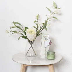 Glass Stella Physique Posy Vase Clear (11.5TDx14BDx21cmH)