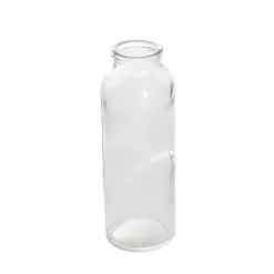 Glass Tall Milk Bottle Clear (5.5x16cmH)