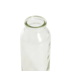 Glass Tall Milk Bottle Sage (5.5x16cmH)