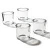 Glass Tealight Candle Holder Classic Premium Clear 6.3x6cmH
