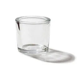 Glass Tealight Candle Holder Classic Premium Clear 6.3x6cmH