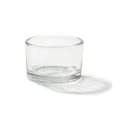 Glass Tealight Candle Holder Classic Clear (5Dx3cmH)