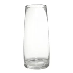 Glass Torpedo Sturdy Vase Clear (12Tx15Bx35cmH)