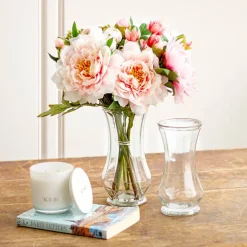 Glass Twist Alan Ace Vase Clear (10DX21cmH)