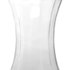 Glass Twist Alan Ace Vase Clear (10DX21cmH)