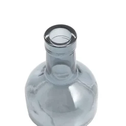 Glass Vintage Bottle Bud Vase French Blue (3TDx8.4TDx12cmH)