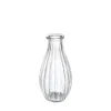 Glass Vintage Bottle Cafe Bud Vase Clear (7x14.5cmH) 220ml