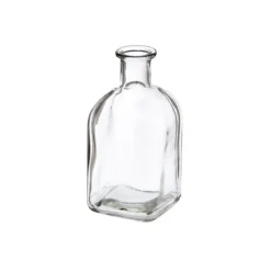 Glass Vintage Bottle Celine Square Clear (6.5x13.5cmH)