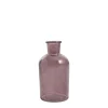 Glass Vintage Bottle Cylinder Bud Vase Dk Brown (6.5x13.5cm)