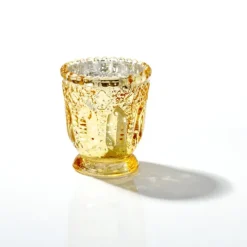 Glass Votive Candle Holder Heirloom Gold (7.2x7.6cmH)