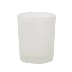 Glass Votive Candle Holder Cylinder Frosted (5x6.5cmH)