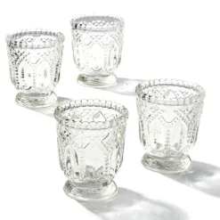Glass Votive Candle Holder Heirloom Clear (7.2x7.6cmH)