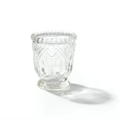 Glass Votive Candle Holder Heirloom Clear (7.2x7.6cmH)