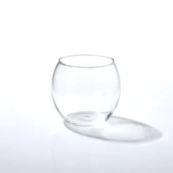 Glass Votive Candle Holder Sphere Clear (8x7cmH)