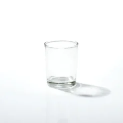 Glass Votive Candle Holder Cylinder Clear (5x6cmH)