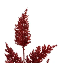 Glitter Thistle Spray Red (68cmH)