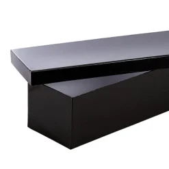 Glossy Half Dozen Rose Box Black (75x14x11cmH)