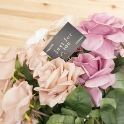 Gold Foil Black Card & Envelope Just For You Pk25(10x6.5Hcm)