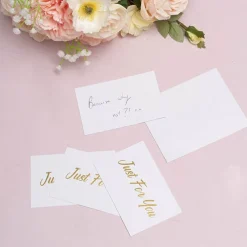 Gold Foil Card & Envelope Just For You Pack 25 (10x6.5Hcm)