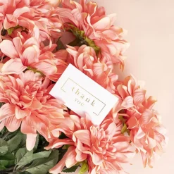 Gold Foil Card & Envelope Thank You Border Pk25 (10x6.5Hcm)