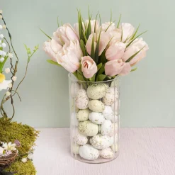 Gold Speckled Easter Eggs Pack 12 Pastel (5cmD)