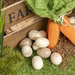 Gold Speckled Easter Eggs Pack 12 Brown & Nude (5cmD)