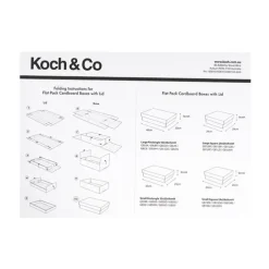 Gourmet Box Square Large Kraft Brown (28x28x9cmH)