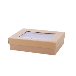 Gourmet Grazing Gift Box Window Sml Brown Kraft (33x23x9cmH)
