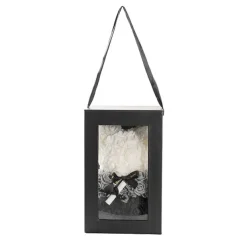 Graduation Amore Rose Bear w Black Bow&Hat Ombre Black(25cmH