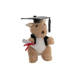 Graduation Kangaroo Skippy Plush Soft Toy Brown (24cmHT)