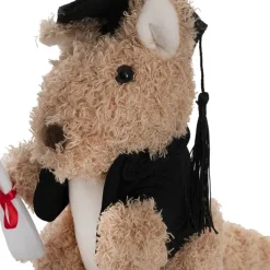Graduation Kangaroo Skippy Plush Soft Toy Brown (24cmHT)
