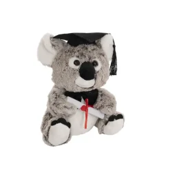 Graduation Koala Kev Plush Soft Toy Melange Grey (30cmST)