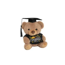 Graduation Teddy Bear Arnold w Congrats Top Brown (15cmST)