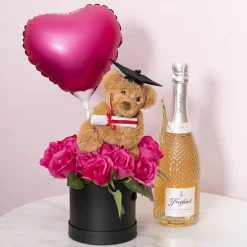 Graduation Teddy Bear Harvey Plush Soft Toy Brown (15cmST)