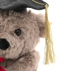 Graduation Teddy Bear Harvey Plush Toy Warm Grey (15cmST)