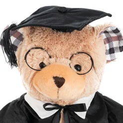 Graduation Teddy Bear Karl w Glasses Soft Brown (30cmST)