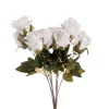 Grandiflora Rose x 9 Heads Bouquet White (7cmDx46cmH)
