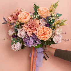 Grandiflora Rose x 9 Heads Bouquet Blush Pink (7cmDx46cmH)