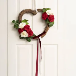 Grapevine Heart Rattan Wreath Brown (30cmD)